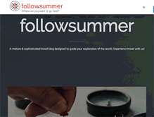 Tablet Screenshot of followsummer.com